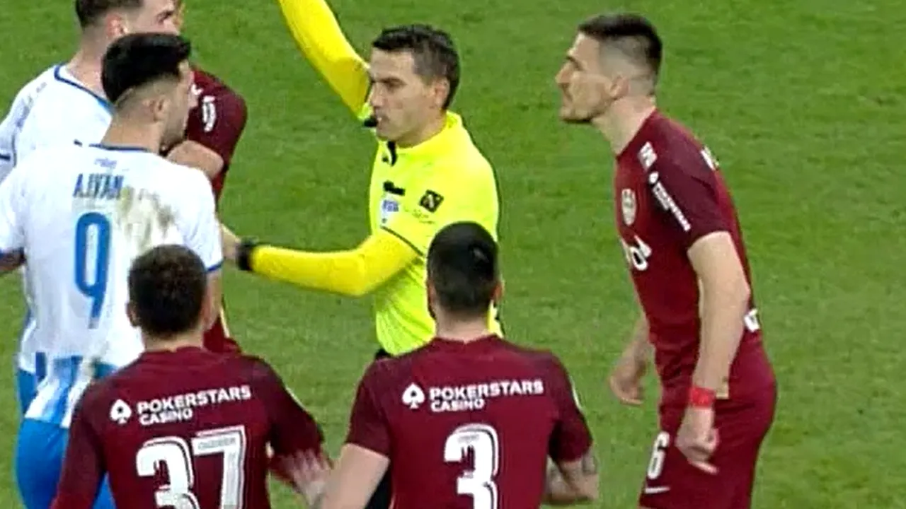 Scandal la derby-ul Universitatea Craiova - CFR Cluj! Oltenii au cerut penalty și jucătorii au fost aproape de o bătaie generală | VIDEO