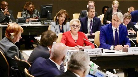 Viorica Dăncilă, la New York! Premierul a participat la întâlnirea Conducerii Internaționalei Socialiste