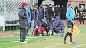 În ziua în care Becali l-a scos din 'elita' Stelei, Martinovic s-a accidentat stupid