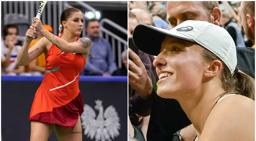 Reacția Igăi Swiatek după ce a învins-o cu 6-0, 6-0 pe Andreea Prisacariu, deși românca anunțase că va fi „șmecheră