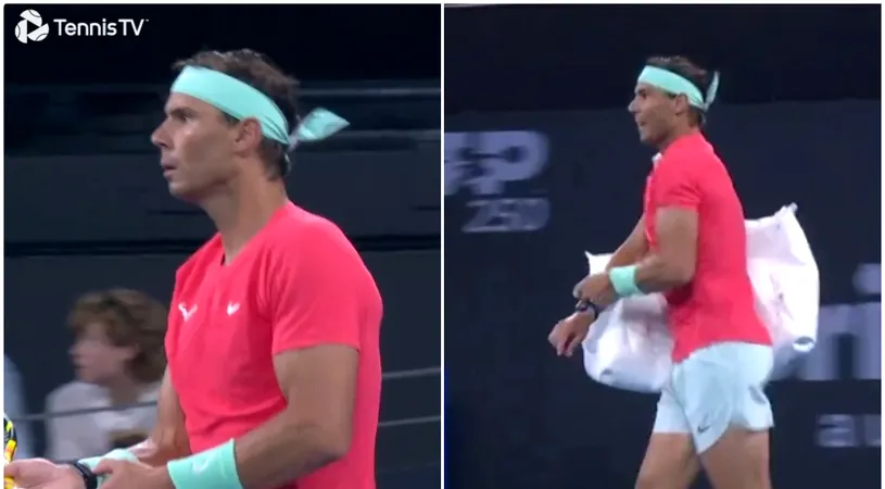 Rafael Nadal nici nu a revenit bine și deja a primit avertisment din partea arbitrului! Reacția spaniolului după momentul controversat petrecut la Brisbane: „Mi-am schimbat întreaga garderobă