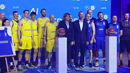 Stelea și Belodedici au jucat baschet și nu s-au făcut de râs! Ce parteneriat s-a semnat și cum se vor numi ligile din România