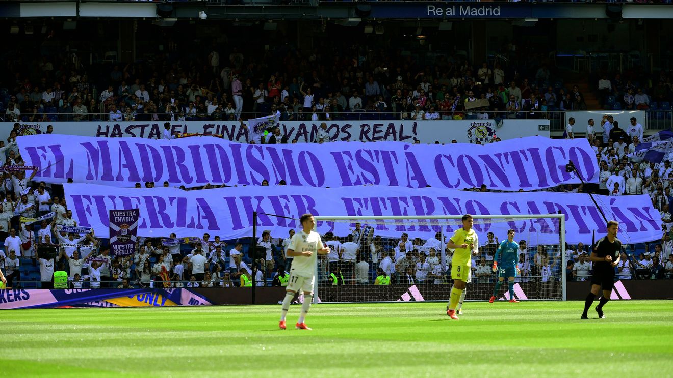 Nu l-au uitat! Mesajul fanilor lui Real Madrid pentru Iker Casillas + tricourile speciale cu care elevii lui Zidane au intrat pe teren