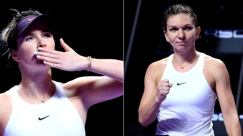 Simona Halep termină fără suflu partida a doua la Turneul Campioanelor 2019. Elina Svitolina s-a calificat în semifinale