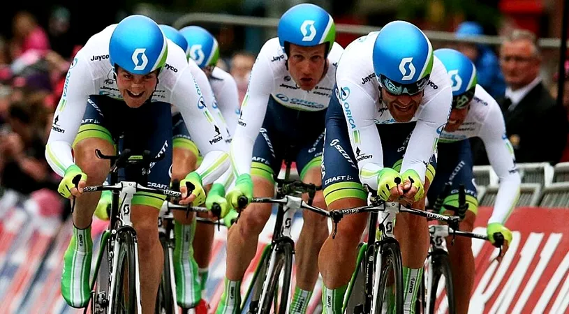 Orica-GreenEdge, victorie în debutul Giro 2014, Tuft, primul ciclist în roz. Purito Rodriguez e marele perdant al contratimpului pe echipe