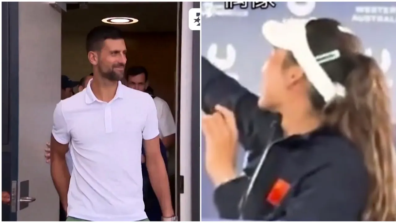 O jucătoare de 21 de ani a început să strige la Novak Djokovic în timpul conferinței de presă: „Nu pleca!