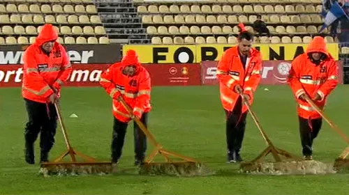 FC Voluntari – FCSB a fost amânat din cauza ploilor abundente. S-ar putea juca în aceeaşi zi cu „El Clasico”