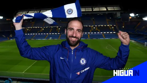 VIDEO | Prezentare spectaculoasă a lui Higuain în tricoul lui Chelsea. Prima reacție a jucătorului după ce a semnat cu londonezii