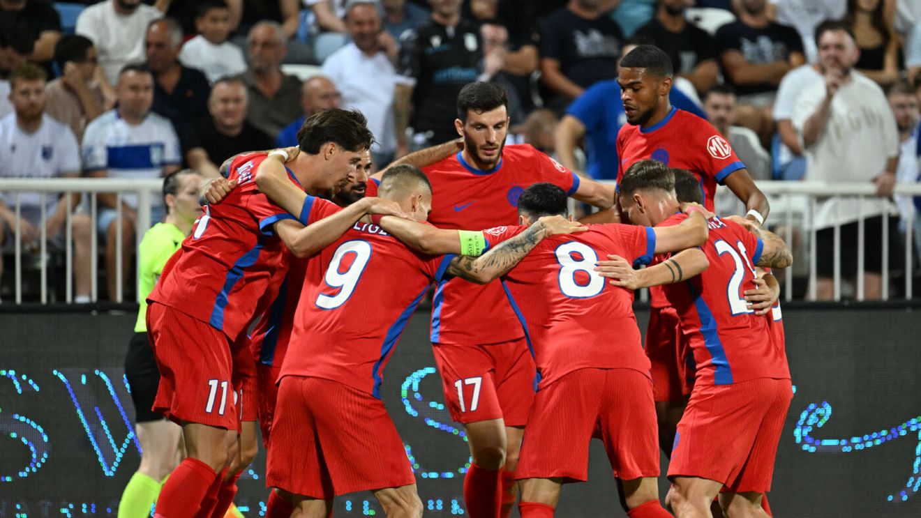 Drita - FCSB 1-3, în manșa secundă a turului trei preliminar din Europa League. Roș-albaștrii obțin en-fanfare calificarea în play-off