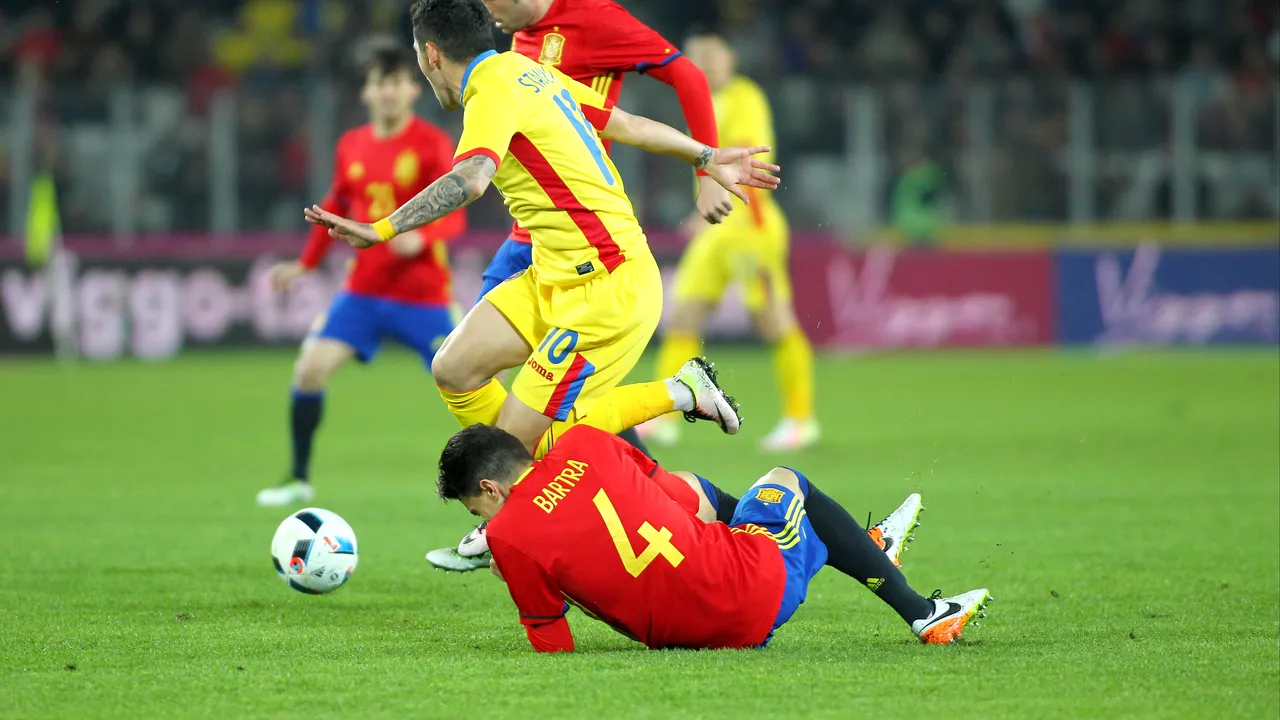 LIVE BLOG | România - Spania 0-0. Am pus probleme campioanei europene. Stanciu, Popa și Grigore, remarcații meciului