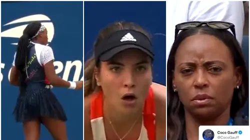 Fază memorabilă la US Open! Cum a fost surprinsă mama lui Cori Gauff la meciul cu Gabriela Ruse, după ce americanca a reușit cel mai rapid serviciu din turneu | VIDEO