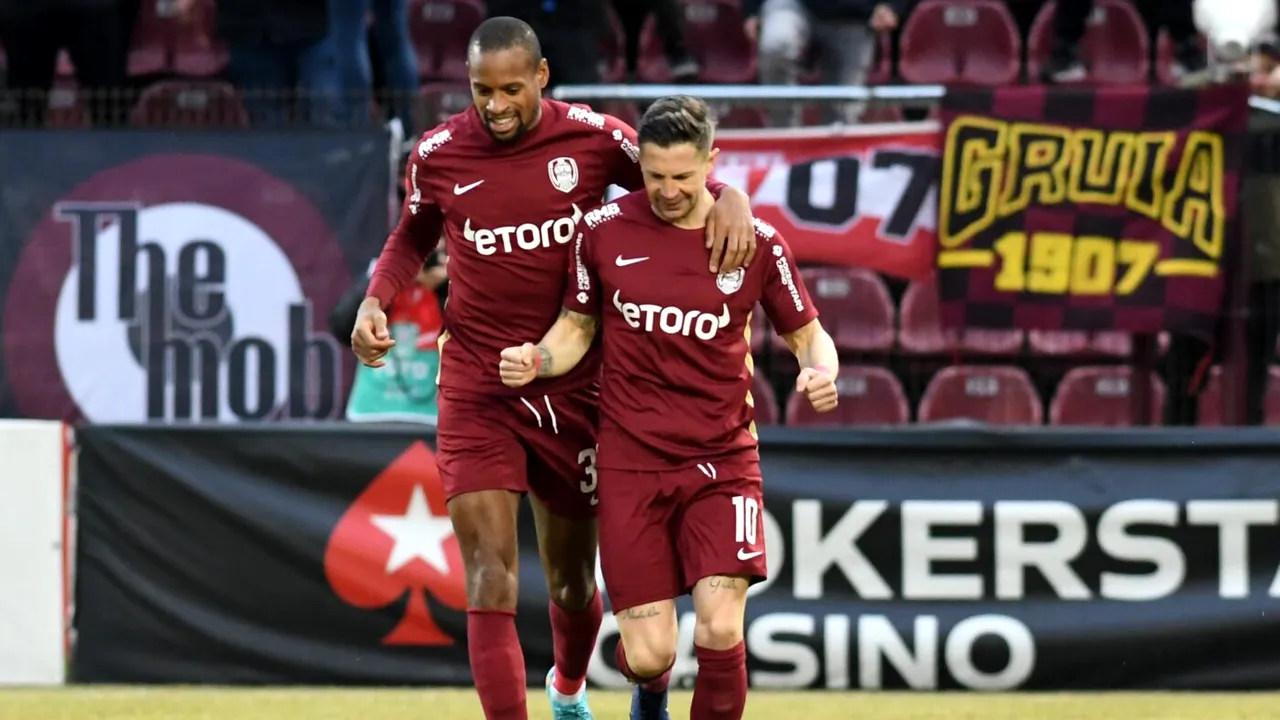 Gol ridicol în CFR Cluj - FC Argeș. Defensiva argeșenilor s-a autoanihilat încă din minutul 2, la șutul lui Ciprian Deac