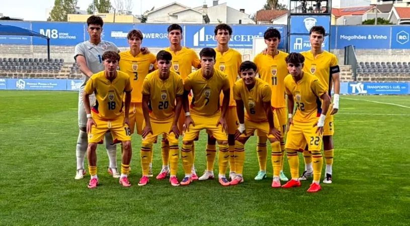 România U18, bilanț pozitiv la turneul amical din Portugalia. Jucătorii din Liga 2 și Liga 3 convocați au jucat în toate cele trei meciuri