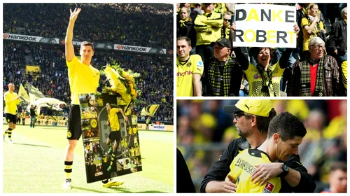 Despărțire emoționanță. FOTO – Lewandowski și-a luat rămas bun de la fanii Borussiei Dortmund