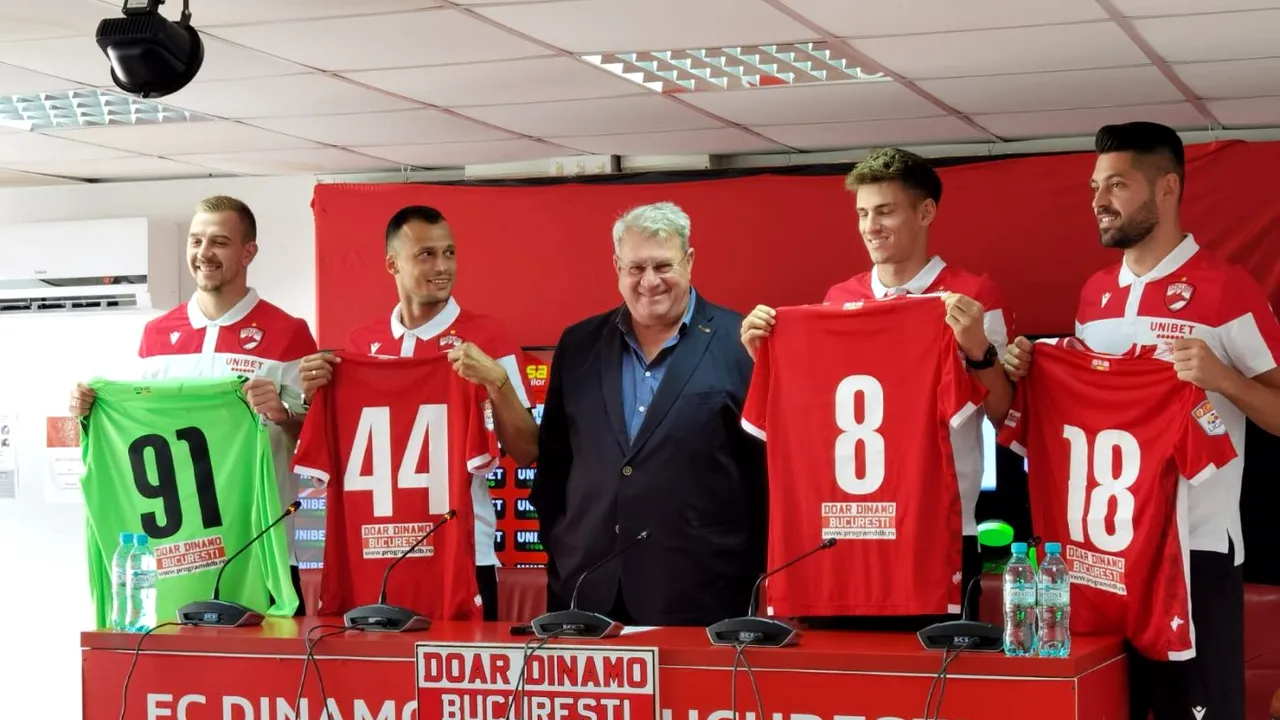 Dinamo și-a prezentat ultimele patru transferuri, iar Iuliu Mureșan anunță: „Mai avem discuții!”