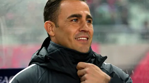 Legendarul Fabio Cannavaro a demisionat din funcția de selecționer după doar două partide