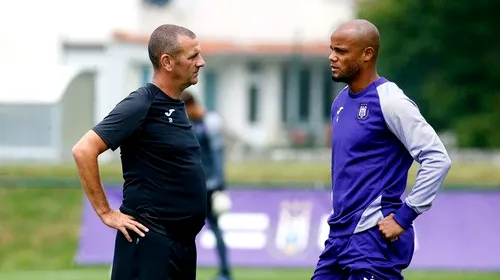 Chipciu are un nou antrenor la Anderlecht, după startul dezastrous de campionat. Ce se întâmplă cu Vincent Kompany