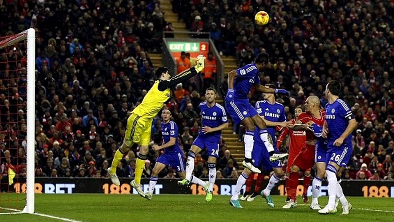 Courtois, eroul echipei lui Jose Mourinho pe Anfield: Liverpool - Chelsea 1-1. Calificarea se decide în retur