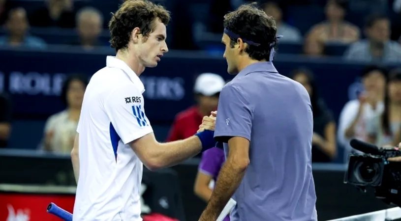 Federer, distrus de Murray în finala Masters Shanghai