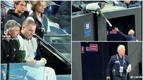 Încă un episod „prafuri pentru Novak Djokovic”, la Australian Open! De această dată, colaboratorii sârbului au scris și un mesaj pe sticla misterioasă | VIDEO