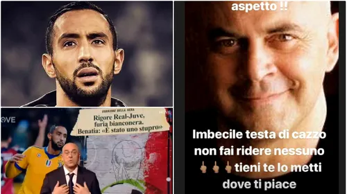 VIDEO | Acum chiar s-a întrecut limita după penalty-ul din Real Madrid – Juventus! Benatia l-a amenințat pe un comediant italian: „Dacă dorești să experimentezi trăirile violului, atunci….”. Atacuri suburbane venite din ambele părți