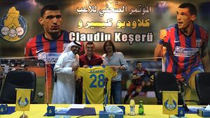 FOTO | Claudiu Keșeru a fost prezentat oficial la Al Gharafa, locul 7 în Qatar