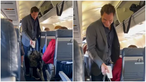 Ce a putut face Roger Federer în avion, înaintea venirii în România! Maestrul elvețian, așa cum nu a mai fost văzut: a zburat la clasa economic | VIDEO