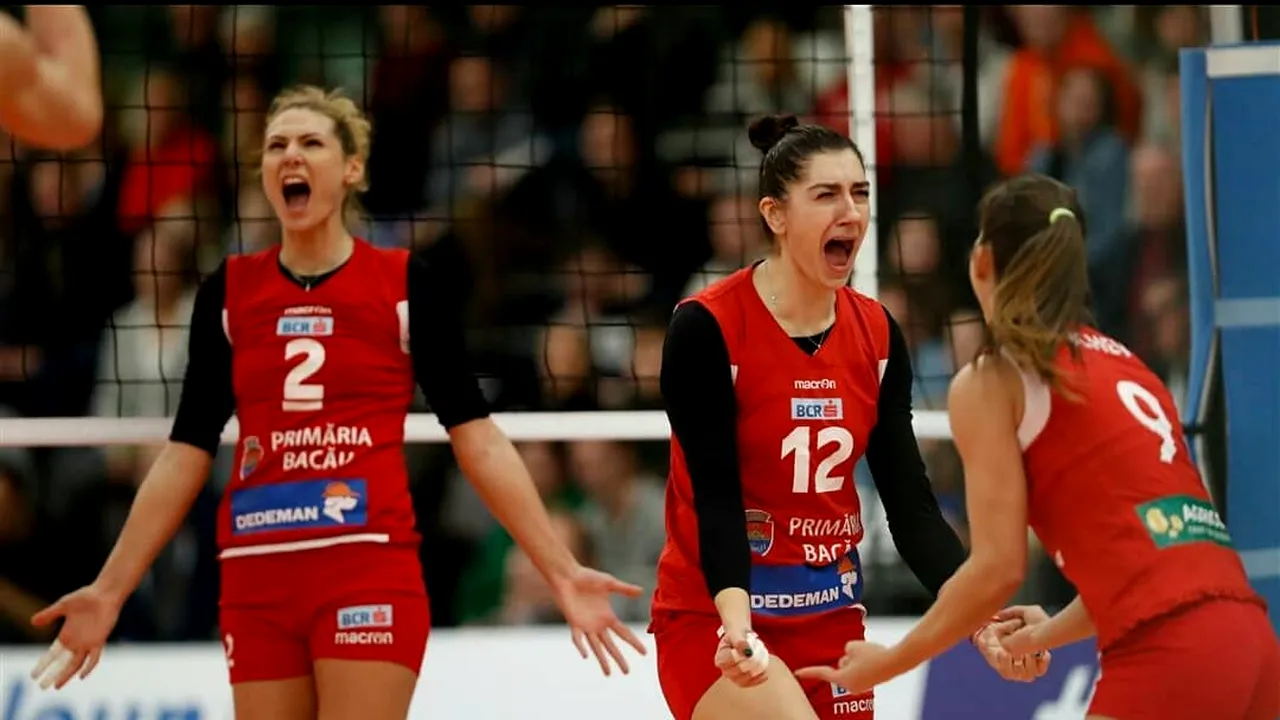 Fetele trag la înălțime! Știința Bacău și Volei Alba Blaj s-au calificat în sferturile de finală ale Cupei CEV la volei

