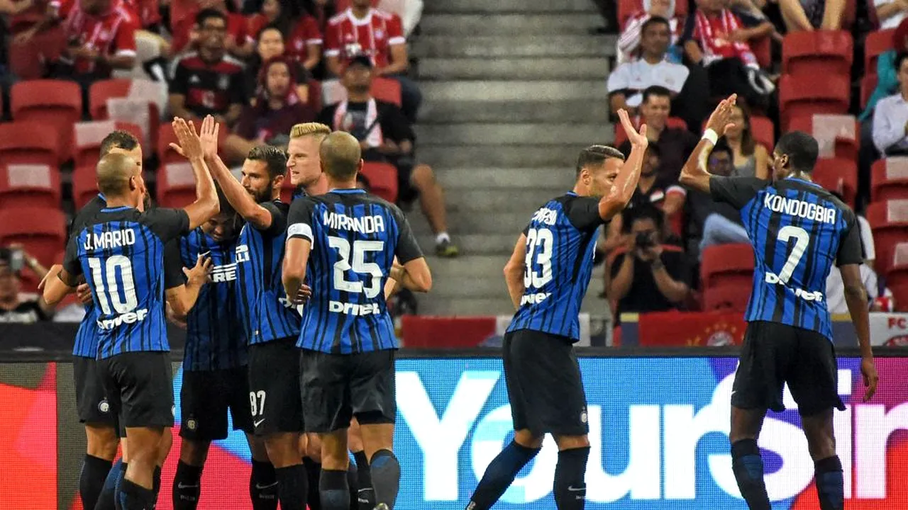 Internazionale Milano a învins Bayern Munchen, scor 2-0, la International Champions Cup. 