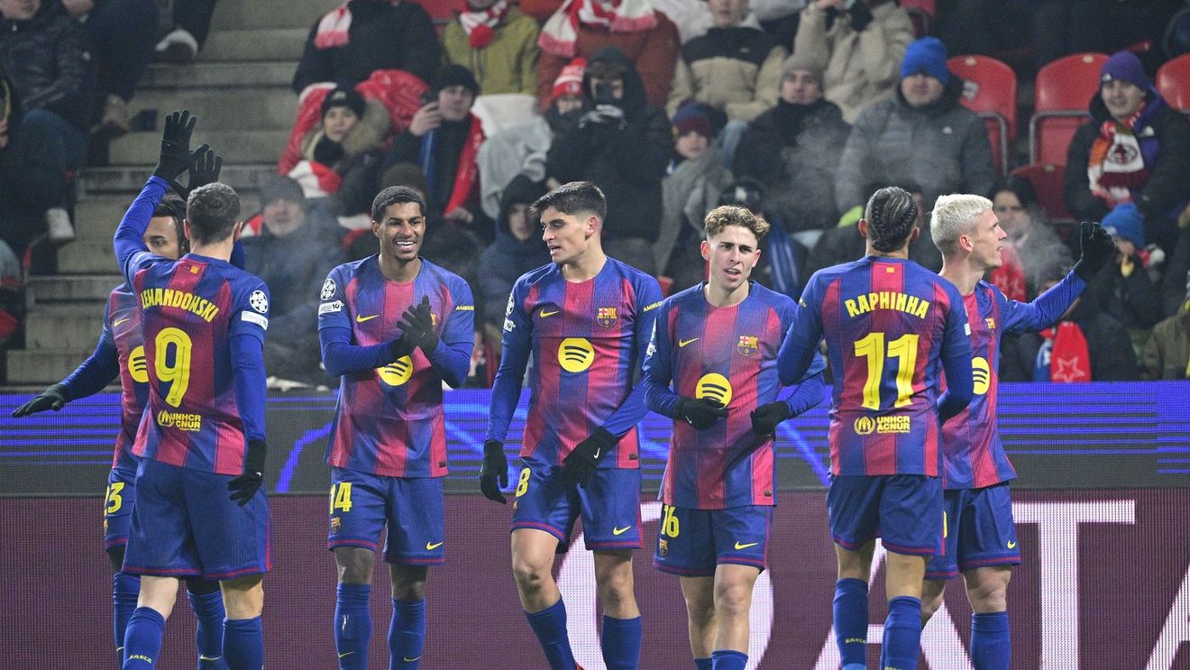 Slavia Praga - FC Barcelona 2-4 și Marseille - Liverpool 0-3, în Liga Campionilor! Festival de goluri în Cehia, încheiat cu victoria catalanilor. Trupa lui Arne Slot s-a distrat în Franța. Cât s-au terminat celelalte meciuri