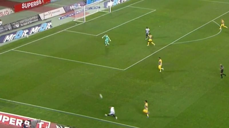 Jovo Lukic, golazo după gafa lui Zima! Atacantul dorit de FCSB a marcat spectaculos