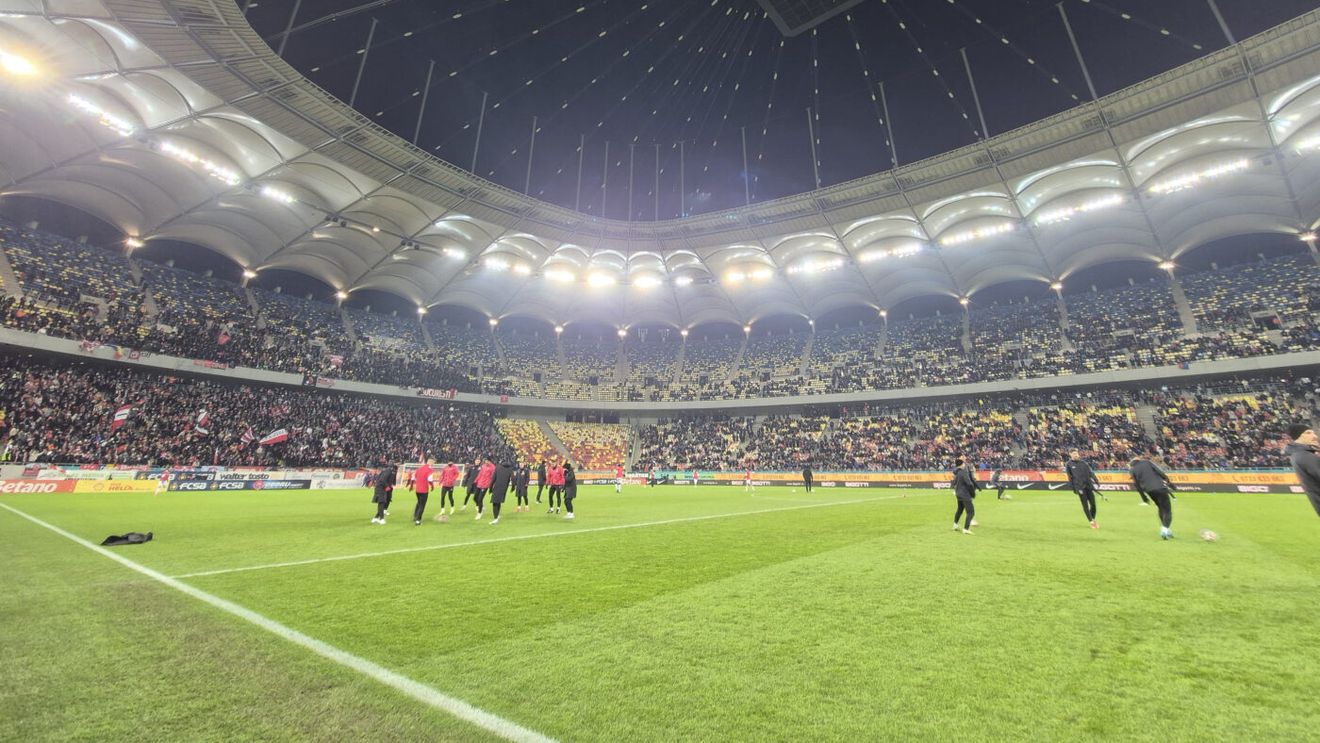 Cum arată gazonul de pe Arena Națională la derby-ul FCSB - Dinamo, la temperatură de sub -12 grade Celsius şi la doar 3 zile după meciul cu PAOK