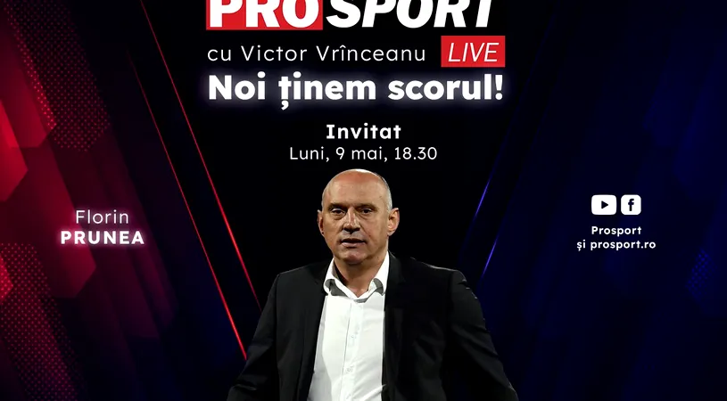 ProSport Live, o nouă ediție pe prosport.ro! Florin Prunea vorbește despre războiul total între FCSB și CFR Cluj pentru titlu, dar și despre ultimele pregătiri de la Dinamo înainte de baraj!