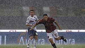 Partida dintre Roma și Sampdoria, suspendată