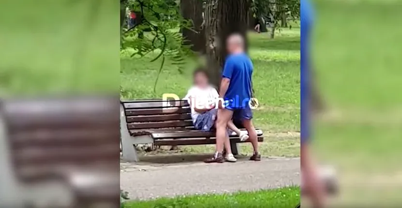 Sex în public. Un bărbat din Cluj-Napoca, filmat în timp ce se satisfăcea într-un parc în fața iubitei lui. Gestul făcut de femeie