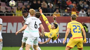 România - Austria 1-0, în preliminariile Cupei Mondiale 2026. Golul lui Ghiță din minutul 90+4 îi ține pe „tricolori” în cursa pentru calificarea directă