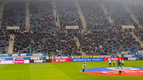 Bănia respiră fotbal! Suporterii Universității Craiova au luat cu asalt Stadionul „Ion Oblemenco” la meciul cu FCSB | FOTO & VIDEO