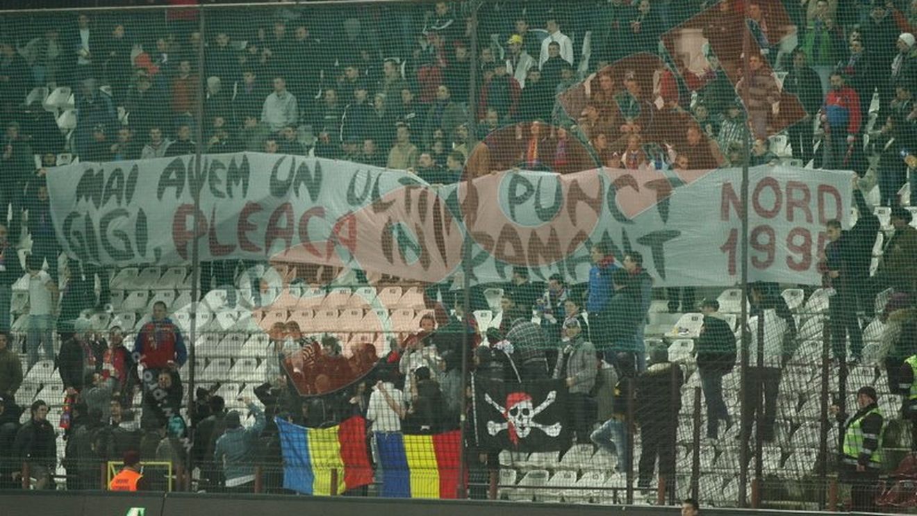 FOTO Becali, amenințat din nou de fani!** "Gigi pleacă în pământ!"