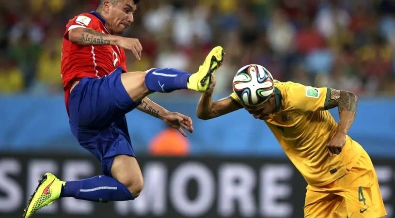 Inconstanța sud-americanilor, aproape să fie taxată decisiv de Socceroos. Chile - Australia 3-1 și Alexis așteaptă Spania
