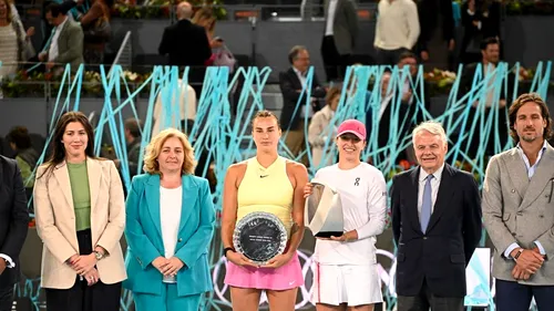 Thriller în finala de la Madrid. Iga Swiatek și Aryna Sabalenka s-au luptat pentru trofeu mai bine de trei ore