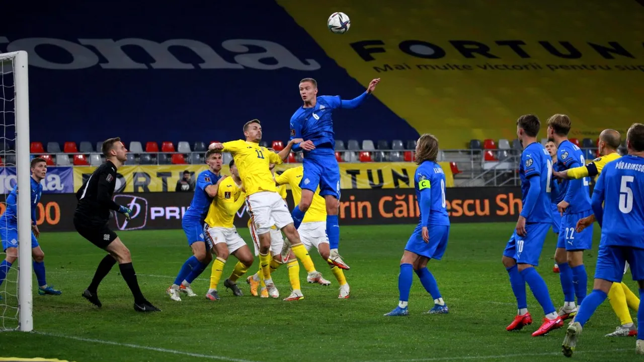 România - Islanda 0-0. Tricolorii au fost la pământ și sunt aproape să rateze barajul pentru Campionatul Mondial