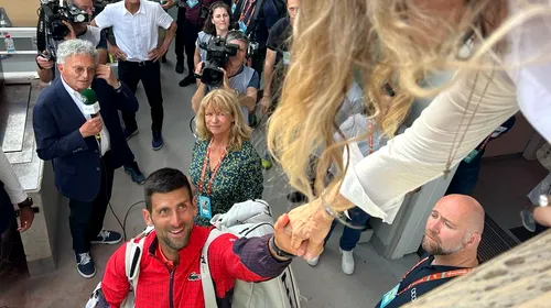 Novak Djokovic a fost felicitat pentru calificarea în finala de la Roland Garros de cea mai cunoscută româncă din lume. „M-a întrebat în limba română, ce fac și dacă sunt bine” | VIDEO