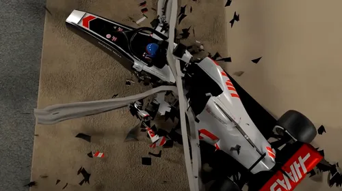 Imagini spectaculoase, în slow motion! Cum arată reconstituirea accidentului grav suferit de Romain Grosjean în Formula 1 | VIDEO