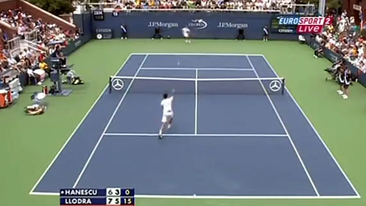 Hănescu, lângă Federer! **VIDEO/ MAGIE pe teren: Victor a reușit unul dintre cele mai tari trick-uri de la US Open! VEZI TOP 5
