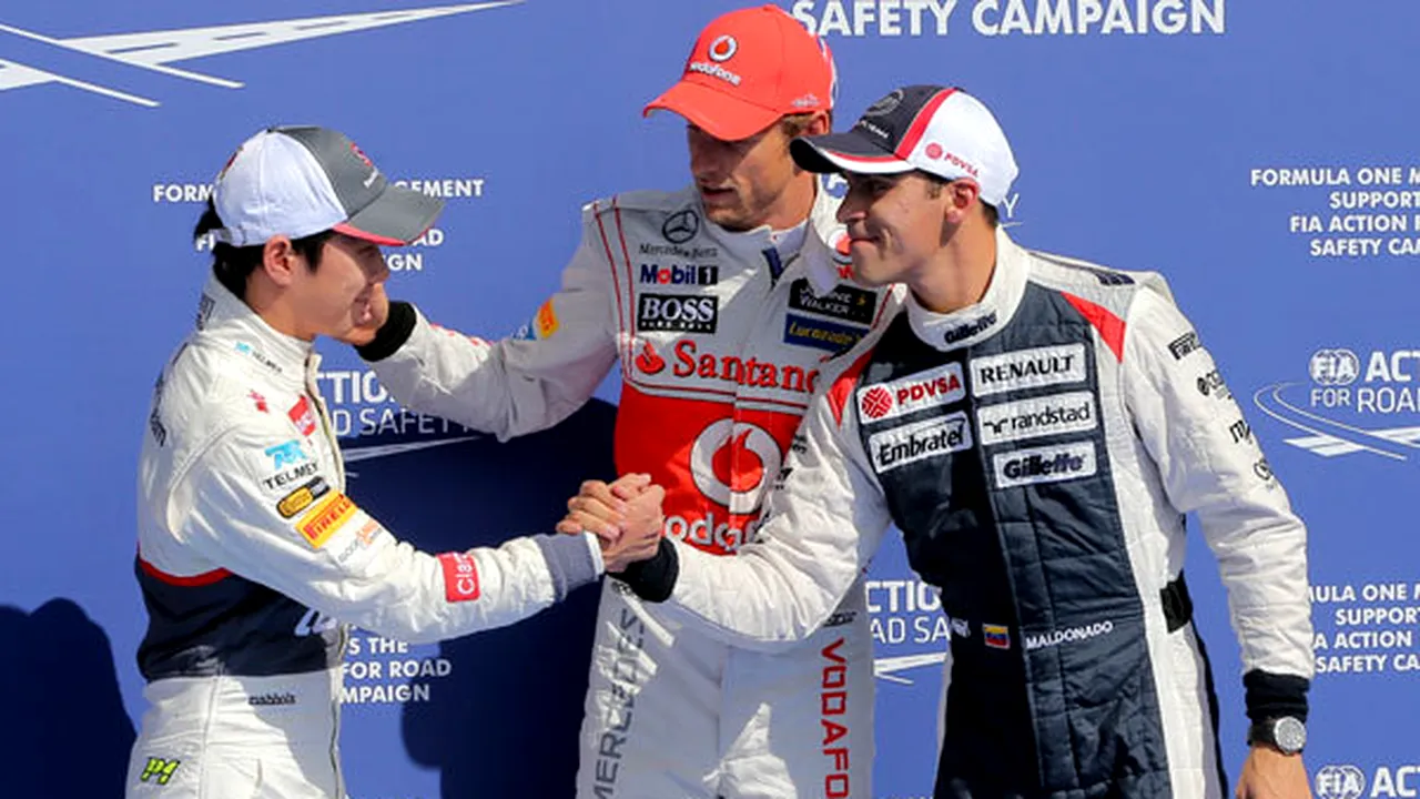 Jenson Button va pleca de pe prima poziție a grilei de start a MP al Belgiei, Vettel de pe 10!** Vezi grila de start!