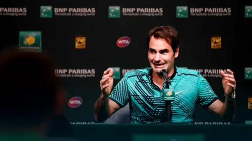 Roger Federer s-a calificat în finala turneului de la Indian Wells, după victoria cu Jack Sock