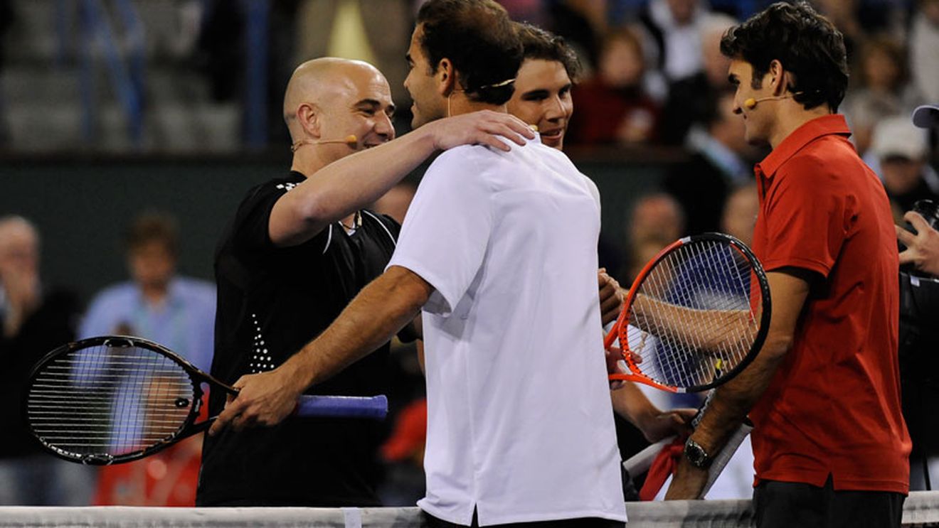 "Cei patru magnifici"** Agassi, Sampras, Federer și Nadal au jucat un meci pentru Haiti