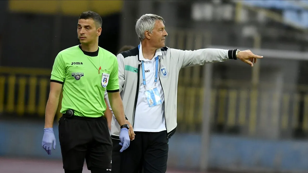 Cristiano Bergodi, îngrijorat după ce a dus-o pe Universitatea Craiova pe primul loc în Liga 1: „Nu a fost un meci așa frumos”