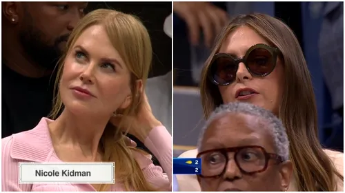 Apariții ca în filme la finala feminină de la US Open! Cum au fost surprinse Maria Sharapova și Nicole Kidman: „E undercover” | FOTO