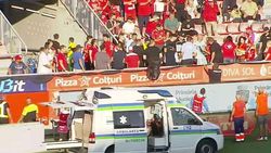 Momente de panică înaintea meciului din Superliga! I s-a făcut rău și jocul a fost întârziat